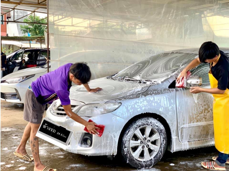 ล้างรถก่อนส่งมอบ รถเช่าเชียงใหม่